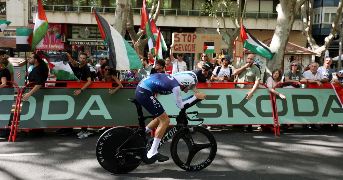 Israeli team out of top Italian cycling race over Gaza war protest concerns | Israel-Palestine conflict News